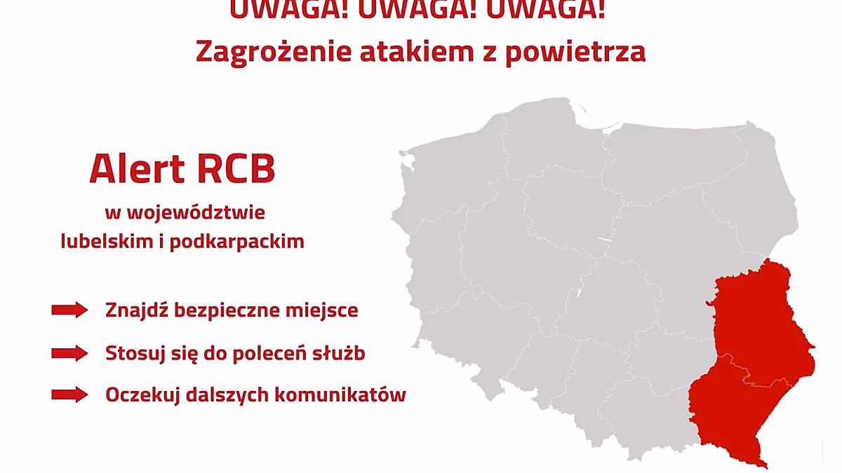 Une sirène de raid aérien retentit pour les habitants de l'est de la Pologne