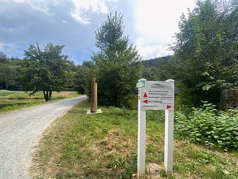 Carrefour cyclable dans le Burgenland, Autriche