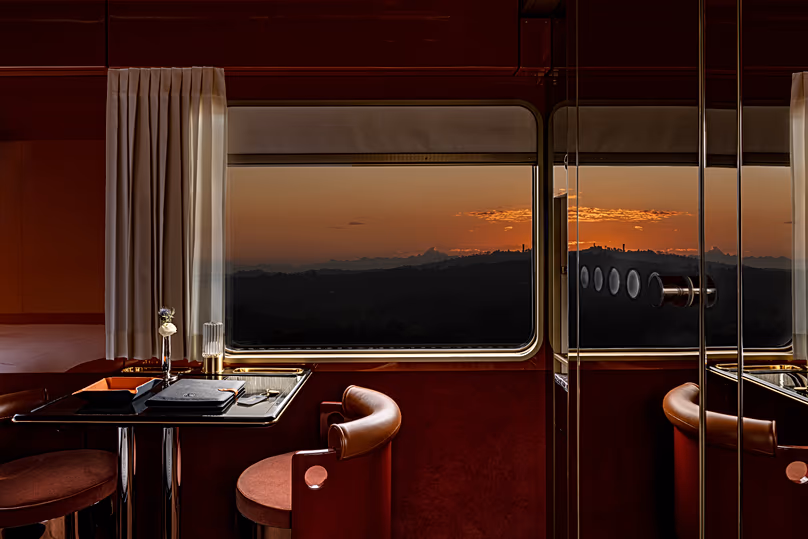 À bord d'un train La Dolce Vita Orient Express