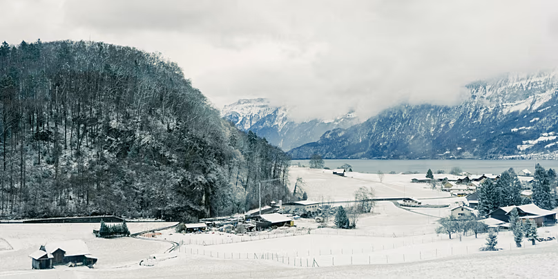 Panorama d'Interlaken en Suisse