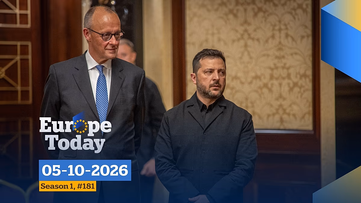 L'Europe aujourd'hui : La Russie frappe Kyiv lors de la visite de Merz ; Bolsonaro remporte le premier tour des élections brésiliennes