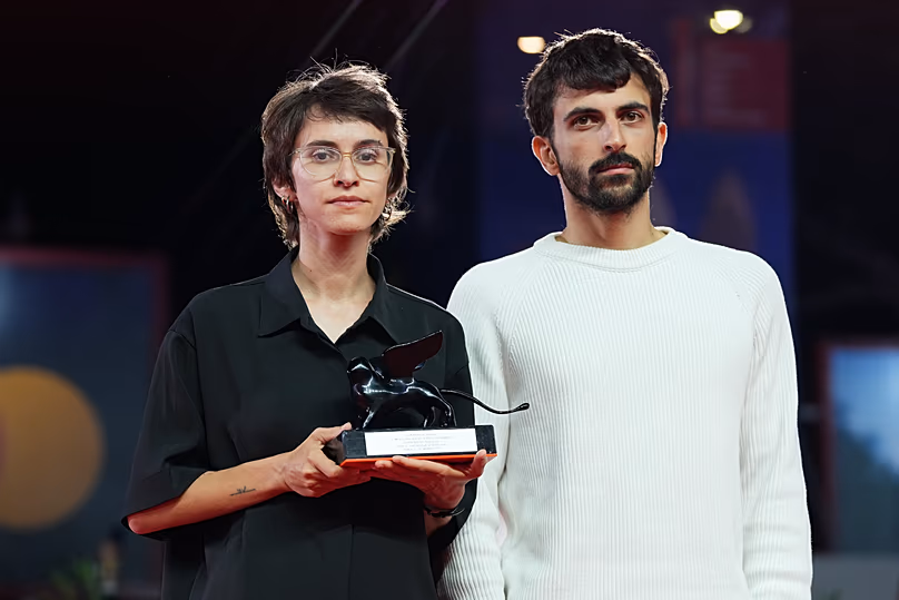 Rachel Szor et Yuval Abraham, lauréats du prix spécial du jury pour le film 'NAZA'