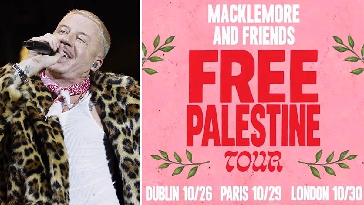 Macklemore entame sa tournée pour une Palestine libre en Europe avec un appel à l'unité à Dublin