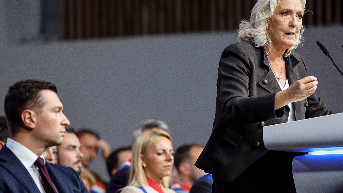 Pas d’argent pour l’Ukraine et coupes budgétaires dans l’UE : que pourrait signifier une victoire de Le Pen pour l’UE ?