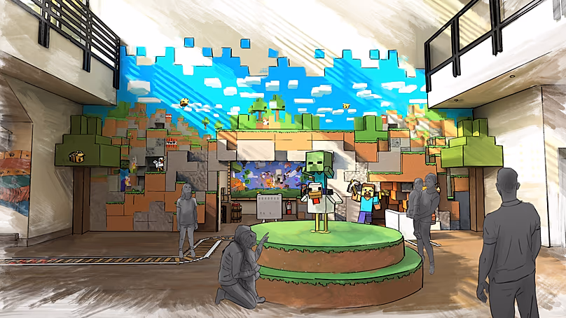 L'ensemble de l'hôtel sera conçu pour vous donner l'impression d'entrer dans le monde de Minecraft